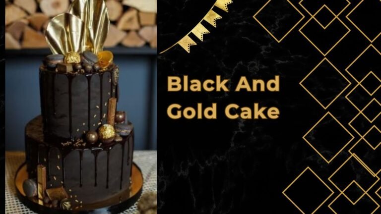 Black And Gold Cake