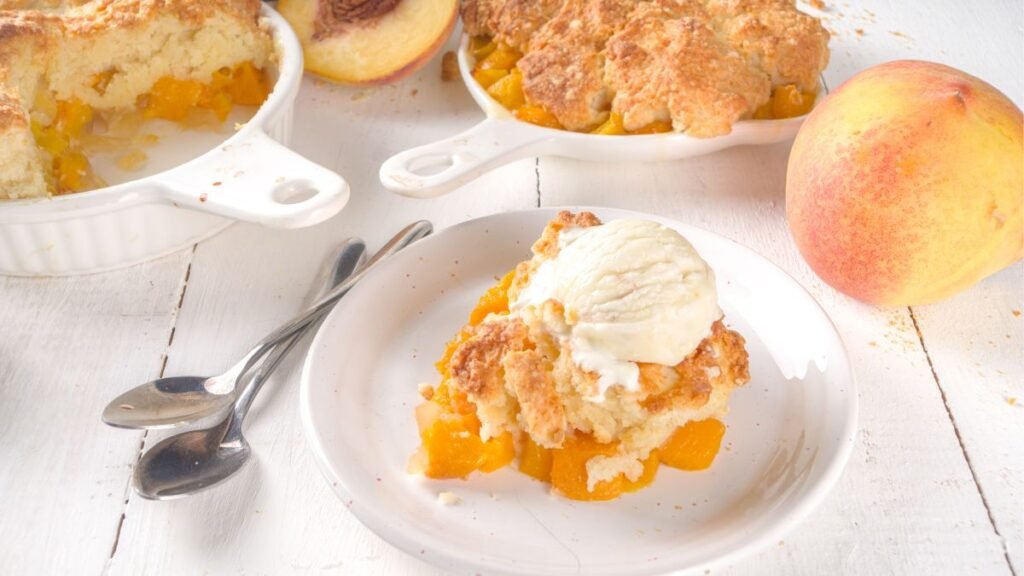 Peach Cobbler With Cake