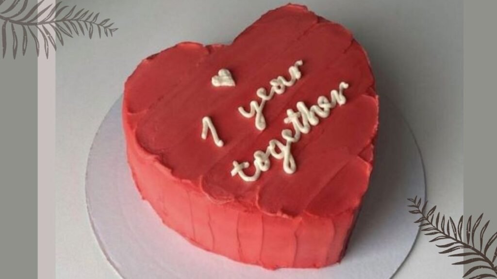 Couple Love Heart Cake 