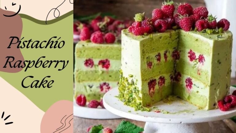 Pistachio Raspberry Cake