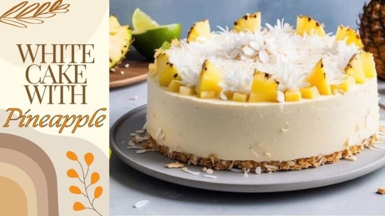 White Cake With Pineapple