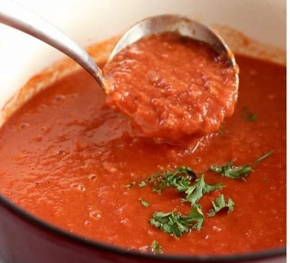 Roasted Tomato And Red Pepper Soup Recipe